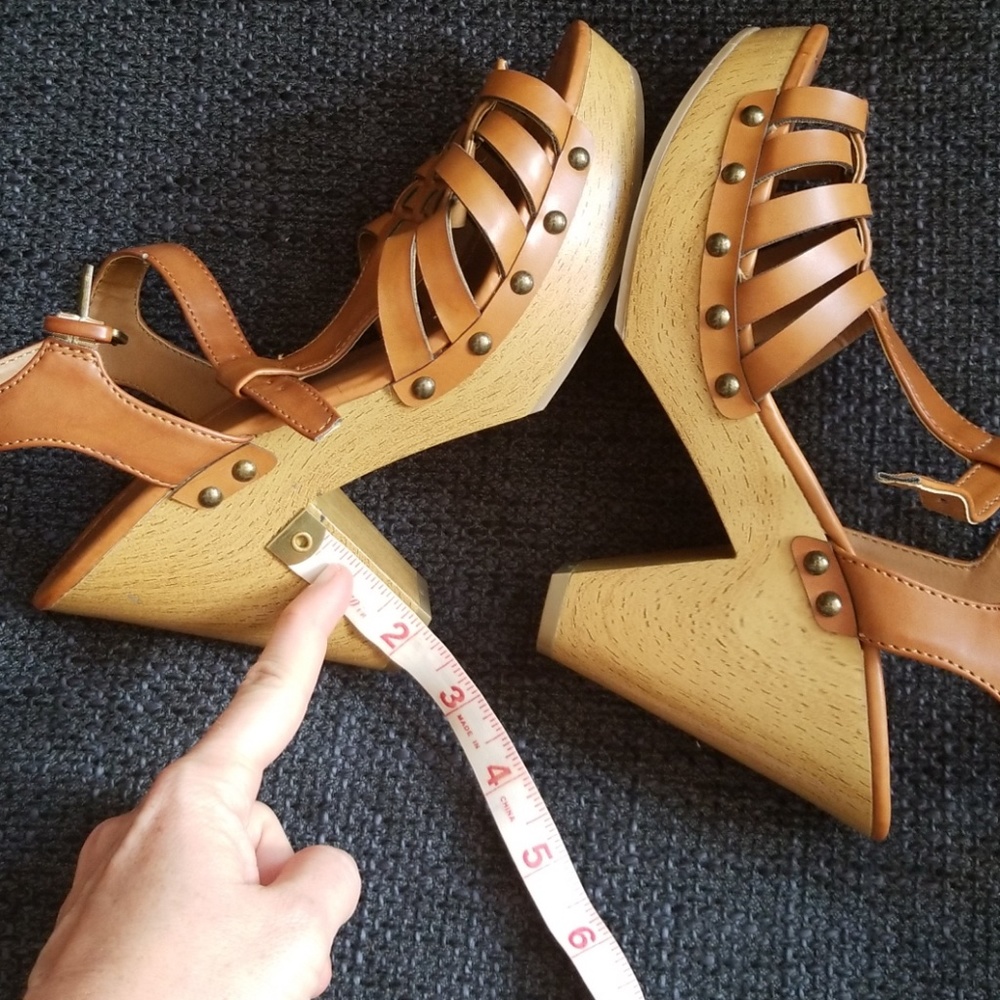 Wedge sandals, never worn